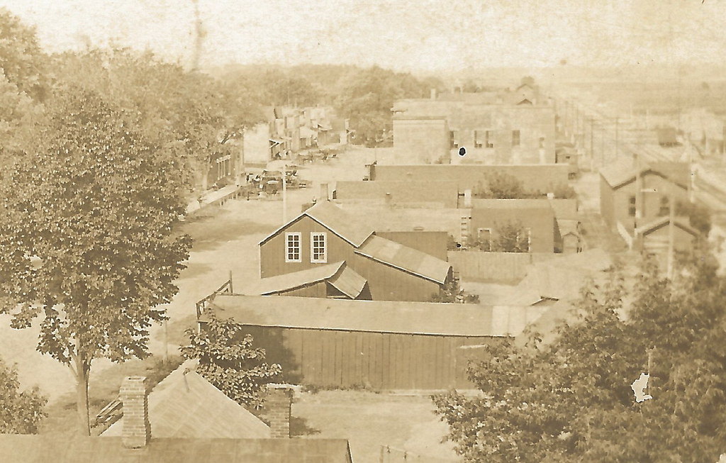IA Norway Iowa 1912 Real Photograph Downtown Village View … Flickr