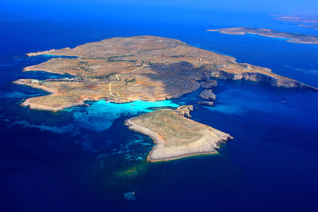 Comino An aerial view of Comino captured during a late aft… Flickr