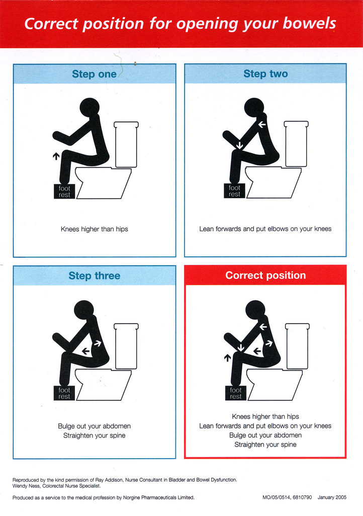 Correct position for opening your bowels Kirsty and Emma w… Flickr