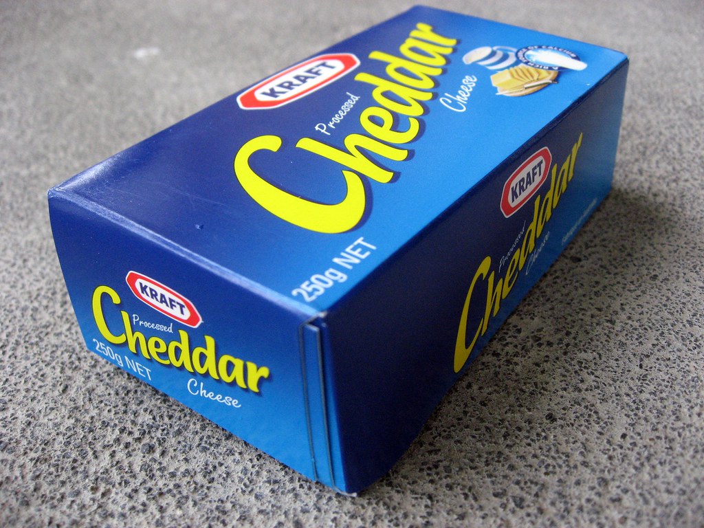 Kraft Processed Cheddar Cheese duncan c Flickr