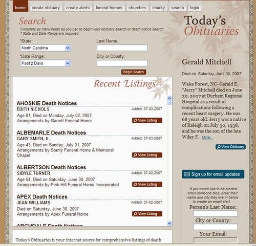 Raleigh Death Notices & Obituaries Today's Obituaries Flickr