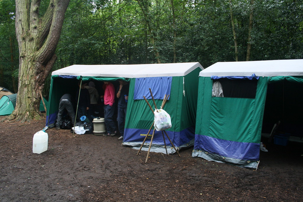 Dining shelter and mess tents scout camp 2008 Bentley Co… Flickr
