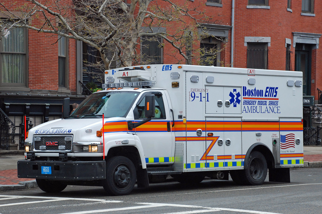 Boston EMS GMC Top Kick ambulance of Boston EMS service on… Flickr