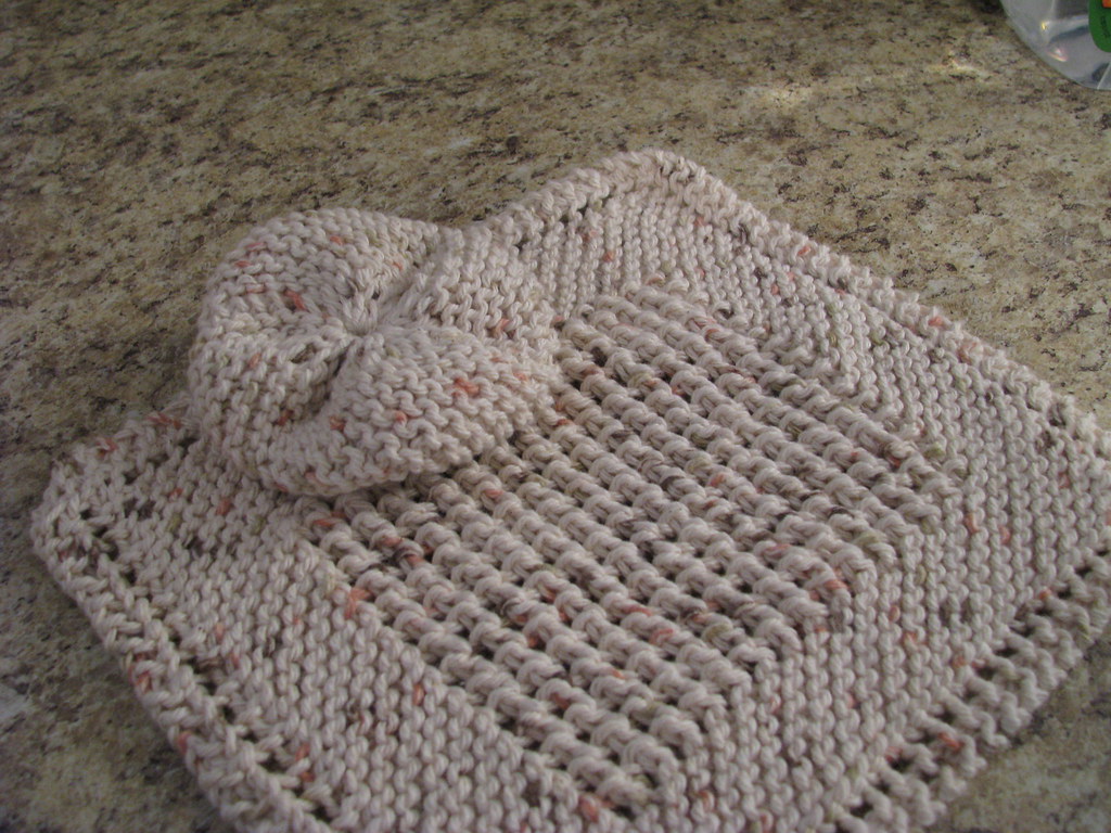 Diagonal Knit Dishcloth with a Twist Diagonal Knit Dishclo… Flickr