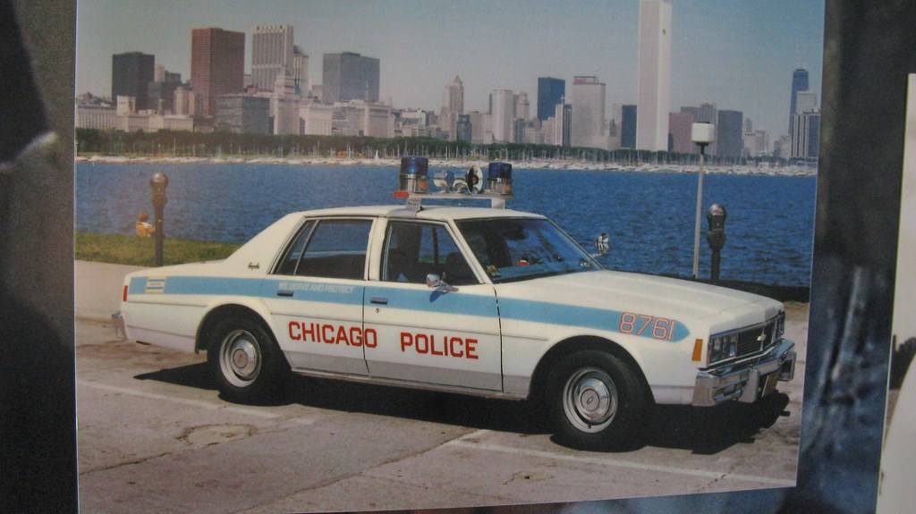1970's era Chicago Police car. Part of a photo display at … Flickr