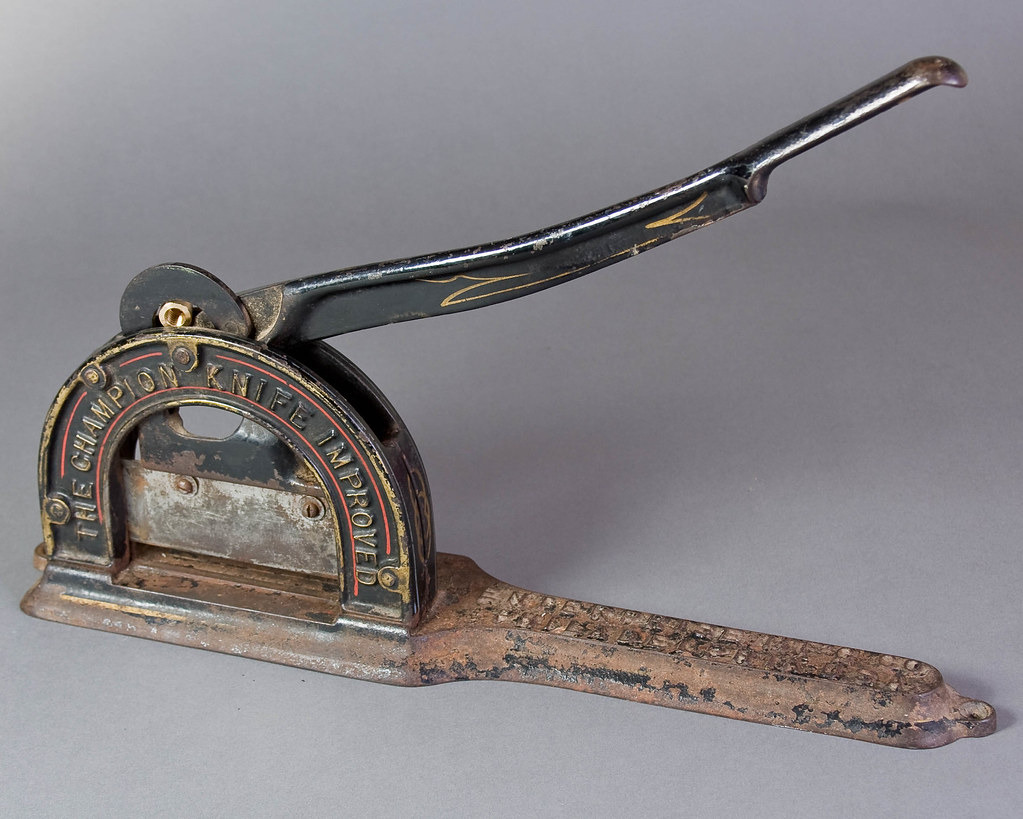 Antique Tobacco Cutter A product shot of this very old and… Flickr