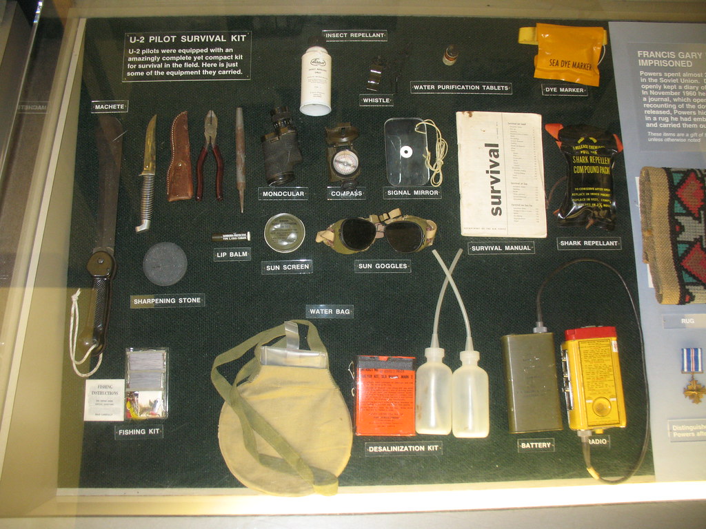 Survival Kit U2 Pilot Survival Kit including Machete, hu… Flickr
