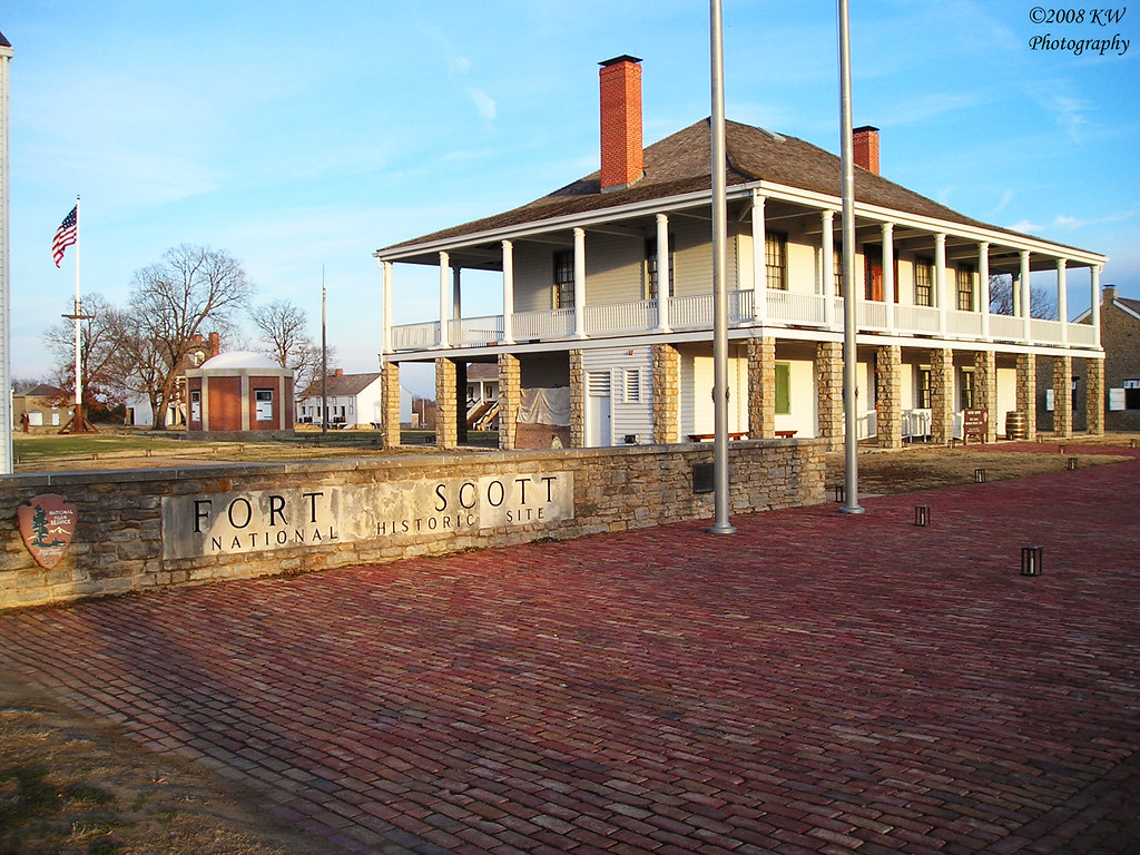 Fort Scott View of sign and Hospital Building at Fort Scot… Flickr
