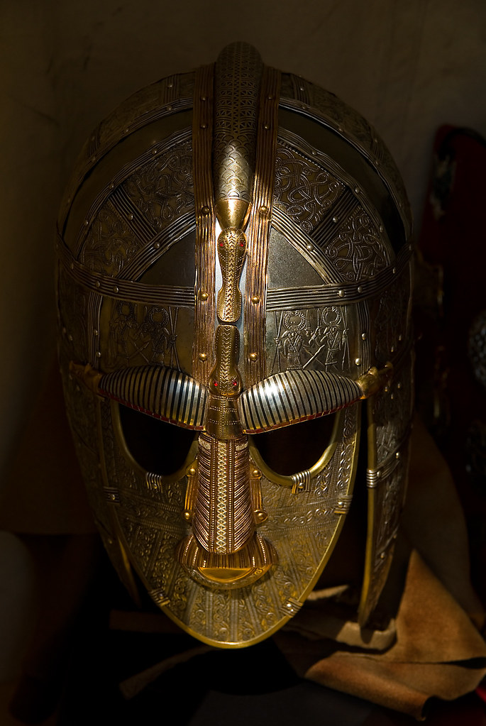 War Mask Sutton Hoo face mask (replica) early medieval bur… Flickr
