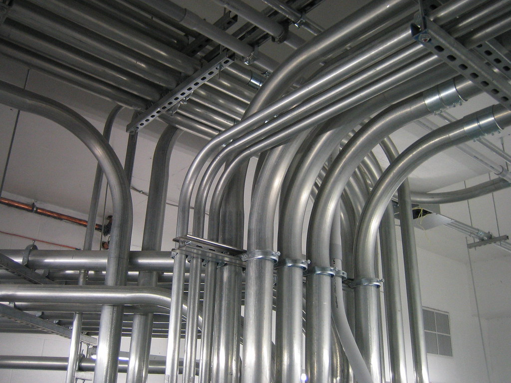 Electrical conduits in main electrical room habsnut Flickr