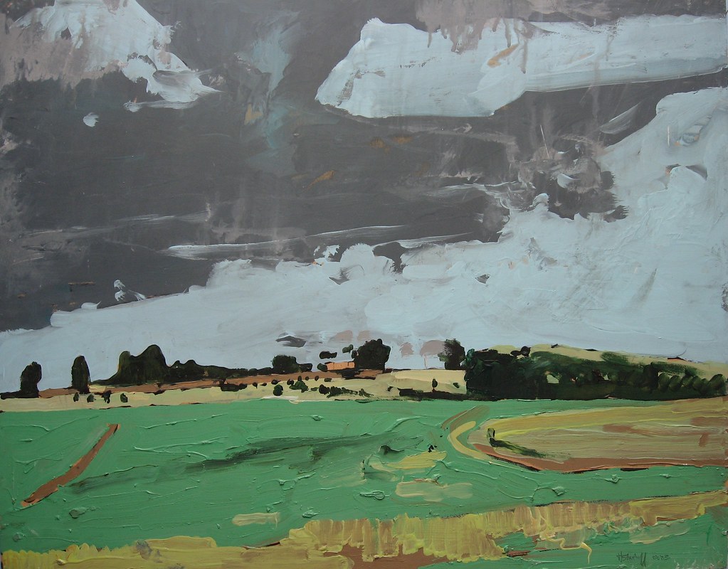 Picture 783 very loose, watery painting in the sky.....som… Flickr