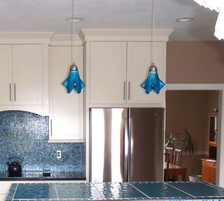 Turquoise Blue Med. Kitchen Island Pendant Lights One of a… Flickr