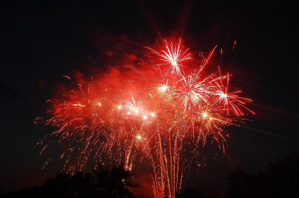 Fireworks from the 4th in Rogers, AR This is from our fire… Flickr