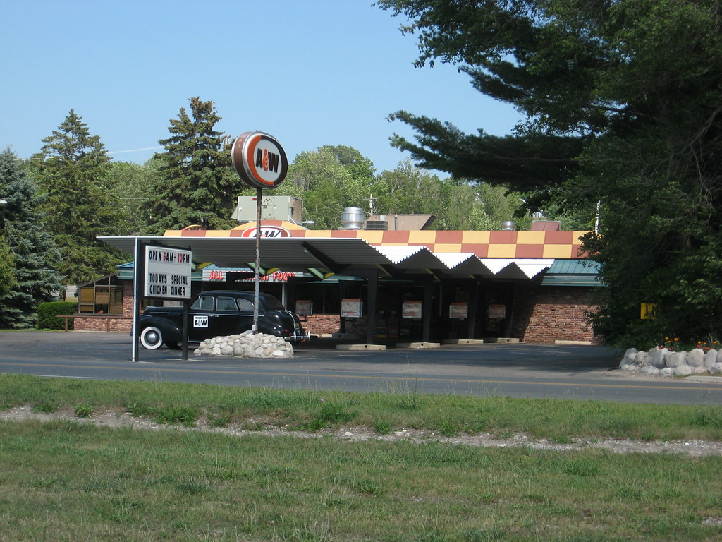 A & W Drive In Frankfort, Michigan Although part of it was… Flickr