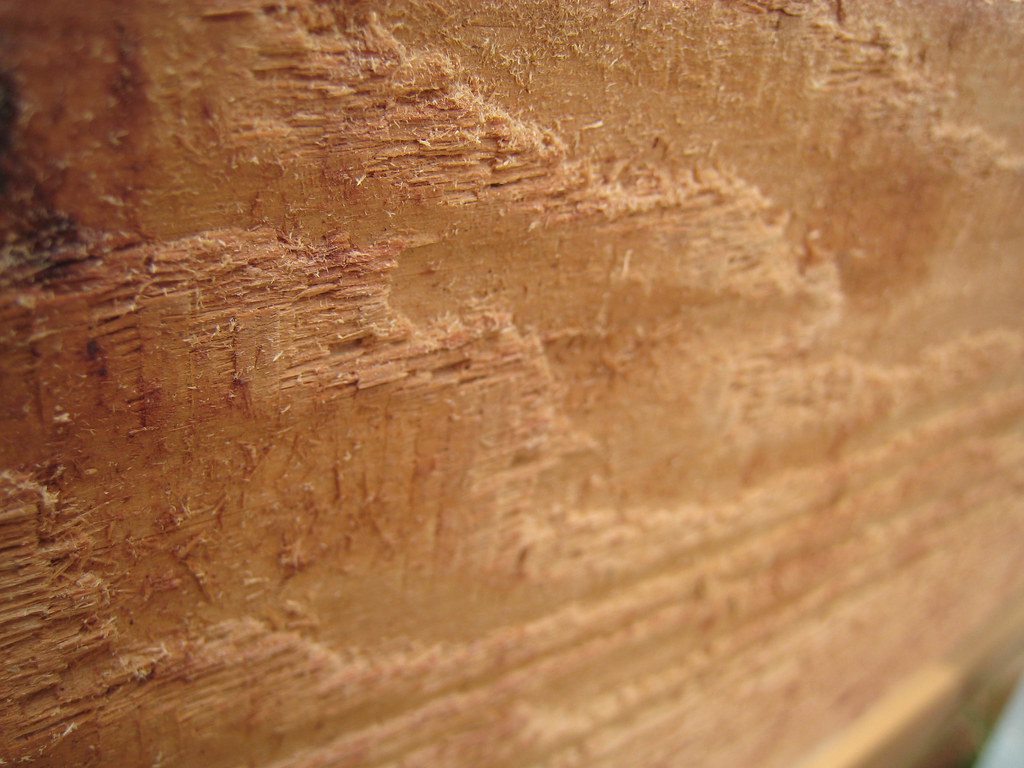 Sanding down the 6x6 western red cedar main support posts Flickr
