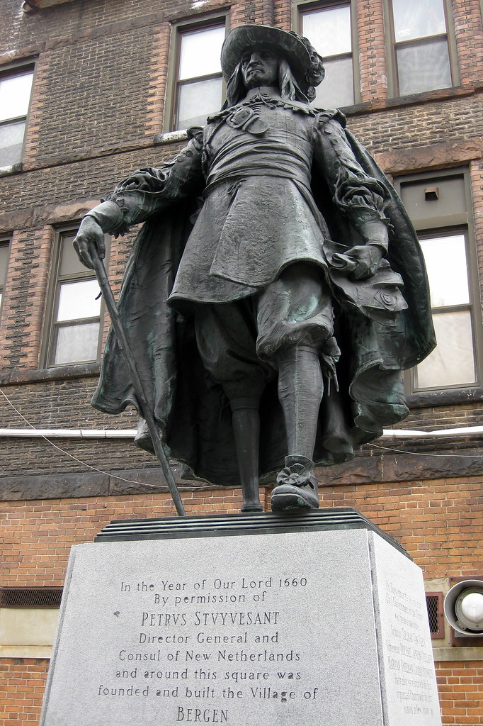 NJ Jersey City Bergen Square Peter Stuyvesant statue Flickr