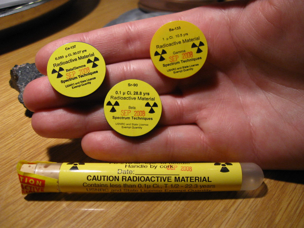 Caesium 137, Strontium 90, Barium 133, Lead 210