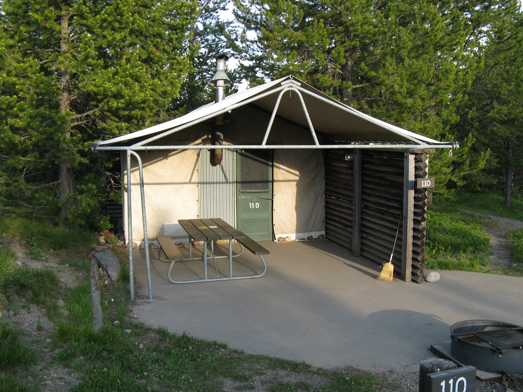 Tent Cabin at Colter Bay Village These are the tent cabins… Flickr