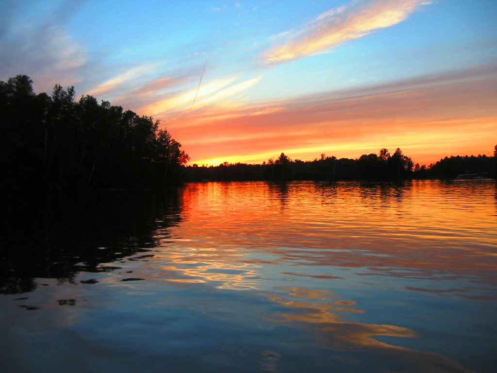 Trout River Manitowish Waters Trout River at Sunset bay … Flickr
