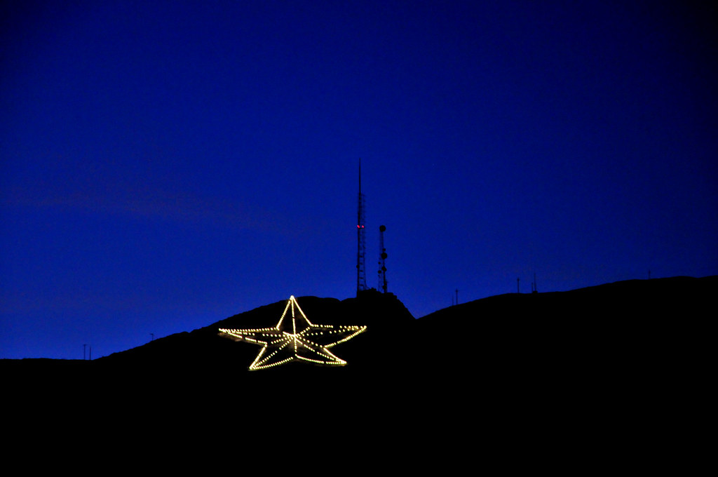Mt Franklin Star El Paso, Texas Hadley Paul Garland Flickr