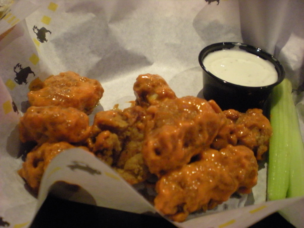 Spicy garlic boneless chicken wings at Buffalo Wild Wings Flickr