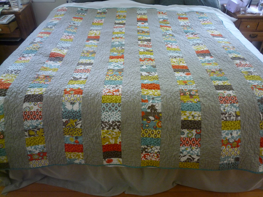 Stacked coins quilt Made from an Arcadia jelly roll and Ko… Flickr