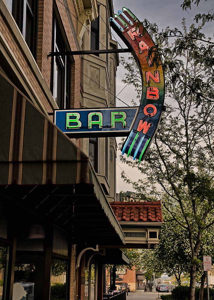 Over the Rainbow Bar Glorious neon in Billings, Montana Pete Zarria