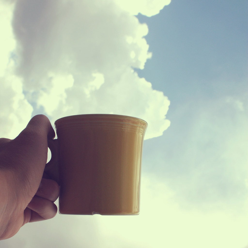 “I had some dreams, they were clouds in my coffee.” Flickr