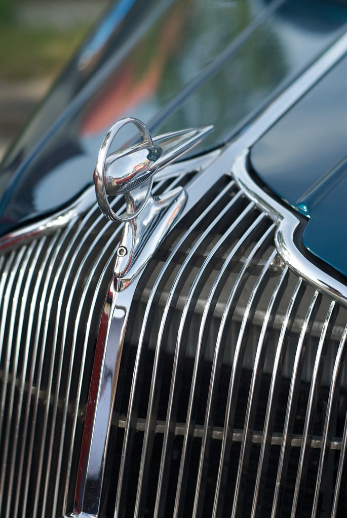 Classic Car Hood Ornament I attended the "Back to the 50s"… Flickr