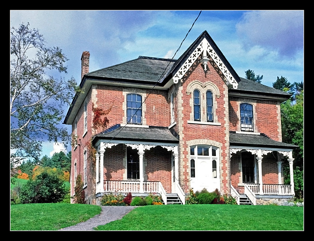 Brick house in Wakefield, Quebec 1988 This elegant old h… Flickr