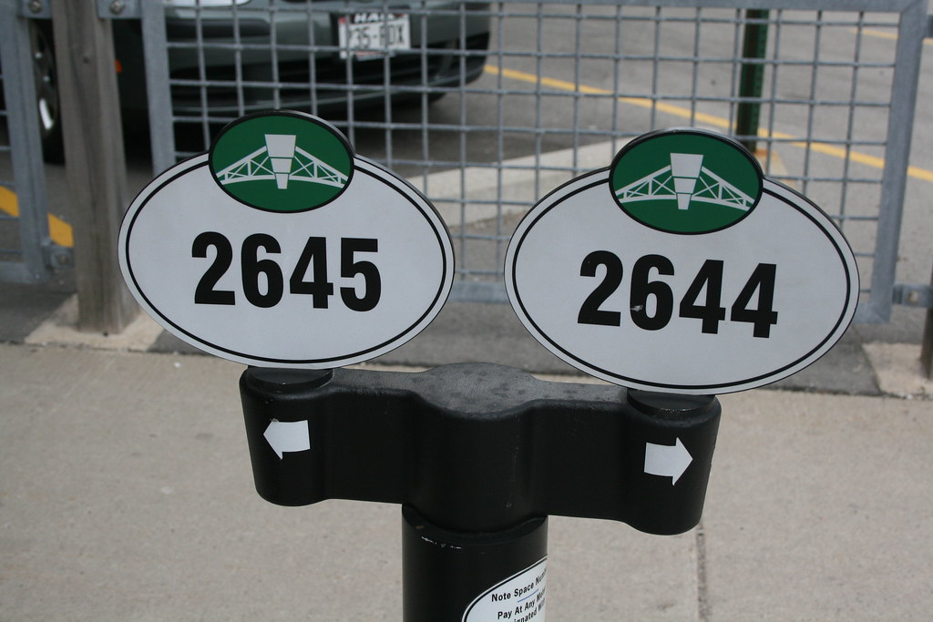 Third Ward Parking Markers Parking stall markers in Milwau… Flickr