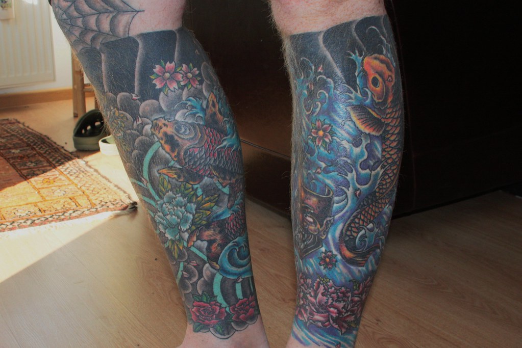 My halfsleeve leg tattoos Tomaso Mainardi Flickr