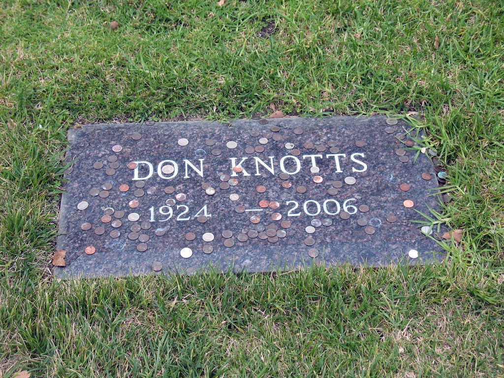 Don Knotts' Grave Westwood Memorial Park, Los Angeles *** … Flickr