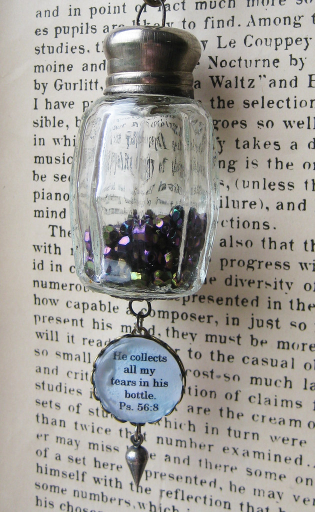 "God collects all my tears in His bottle" necklace (closeu… Flickr