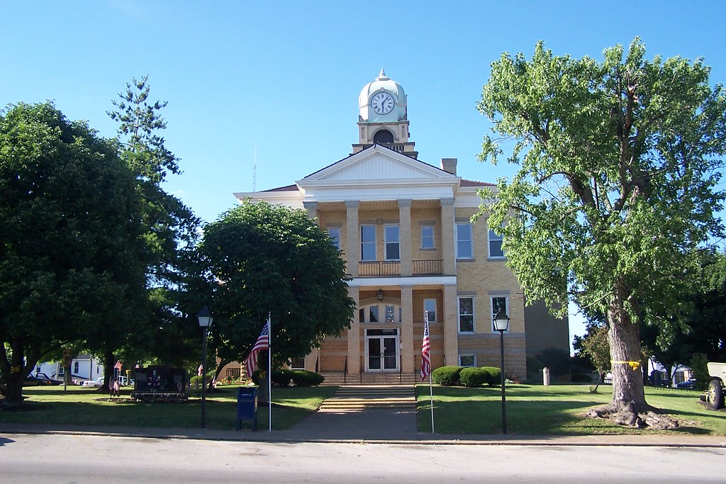 Adams County Courthouse Front View West Union, Ohio J. Stephen