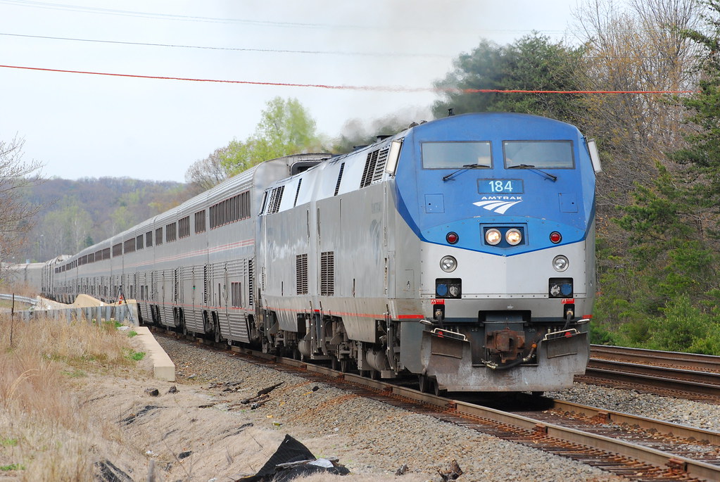Lorton, VA Amtrak 184 on Auto Train 13/04/09 Southboun… Flickr