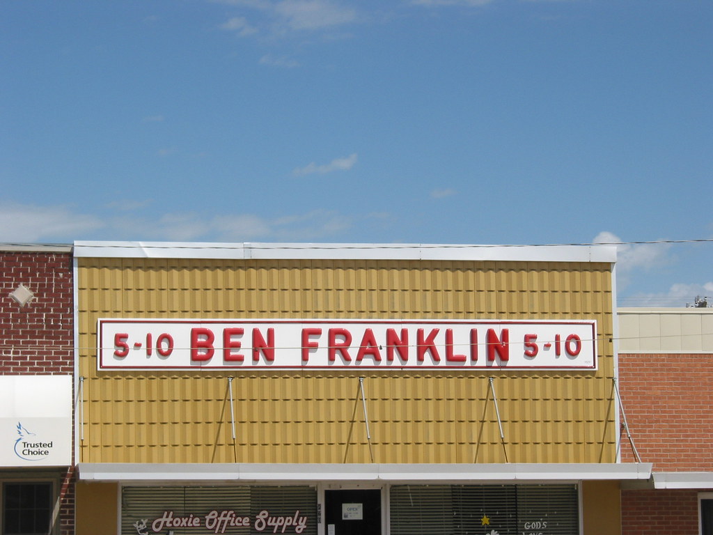 Main St Hoxie, KS former Ben Frankin store whitewall buick Flickr