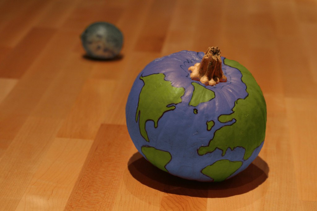 pumpkin earth lime moon Mate Adamkovics Flickr