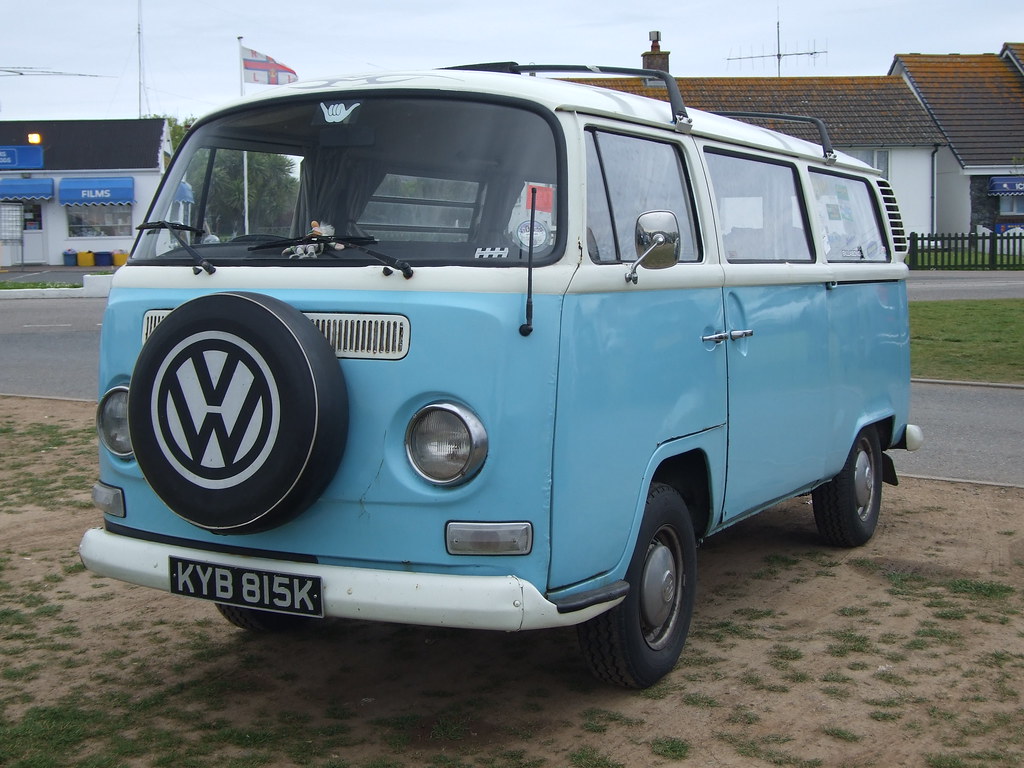 V Dub Van Volkswagon Camper Van parked at Lizard. Mark Wilson Flickr