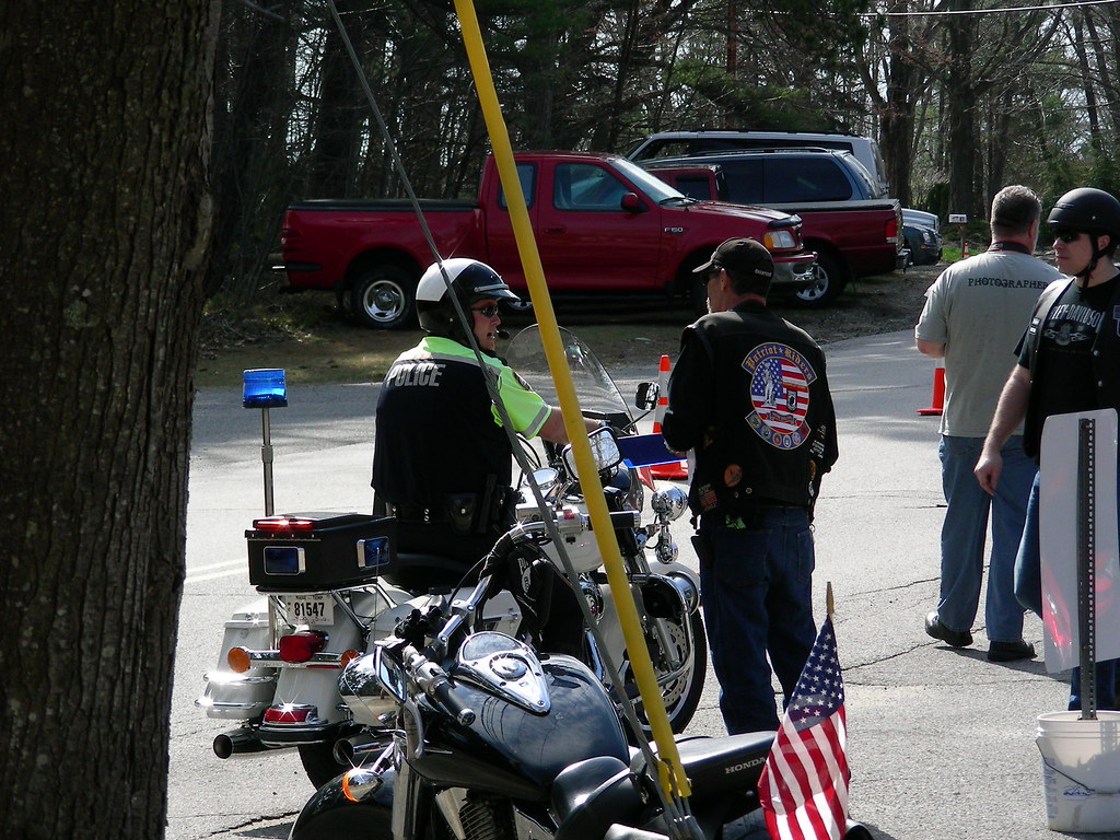 York Maine motorcycle cop police escort Special thanks to … Flickr