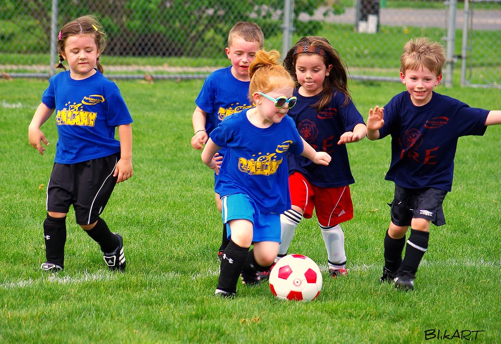 Five years old soccer players. Yakov Blikshteyn Flickr