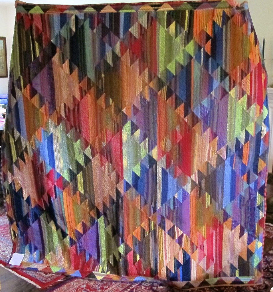 Kilim Quilt The quilt is quilted and bound. The colors are… Flickr