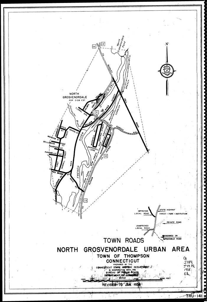 Town roads, North Grosvenordale urban area Town of Thomp… Flickr