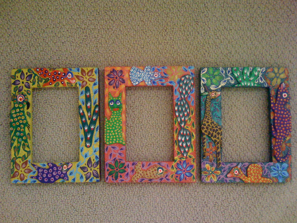 Handmade Mexican wood frames These beautiful wood frames … Flickr