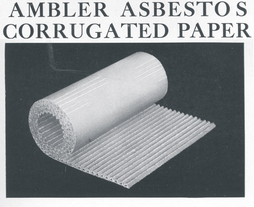 K&M Corrugated Asbestos Paper A rolled sample section of s… Flickr