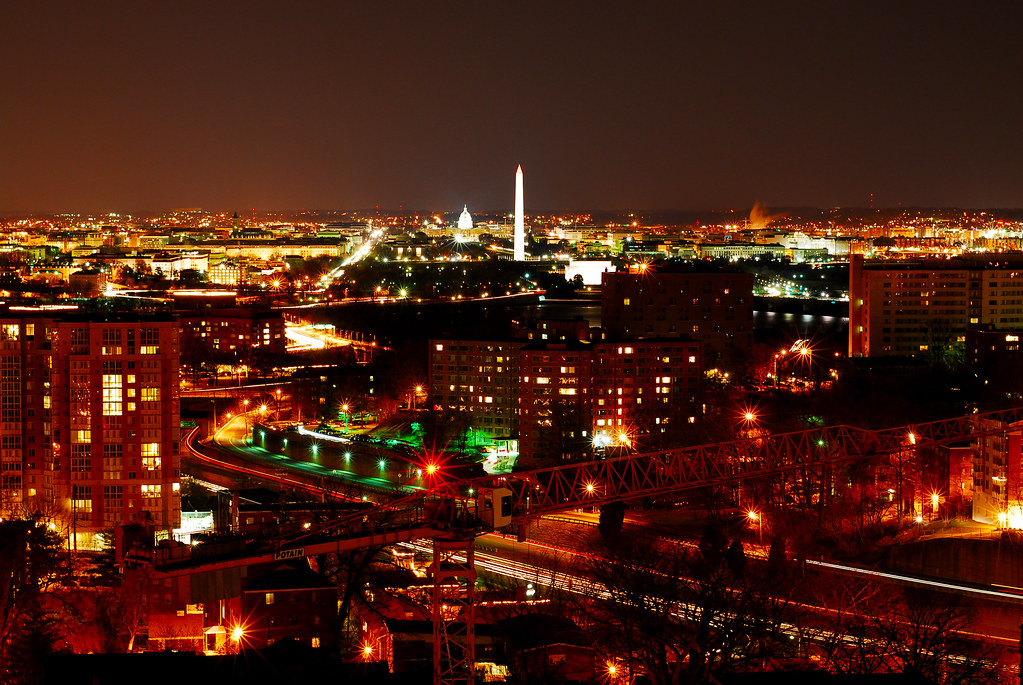 Washington DC at night PDXdj Flickr