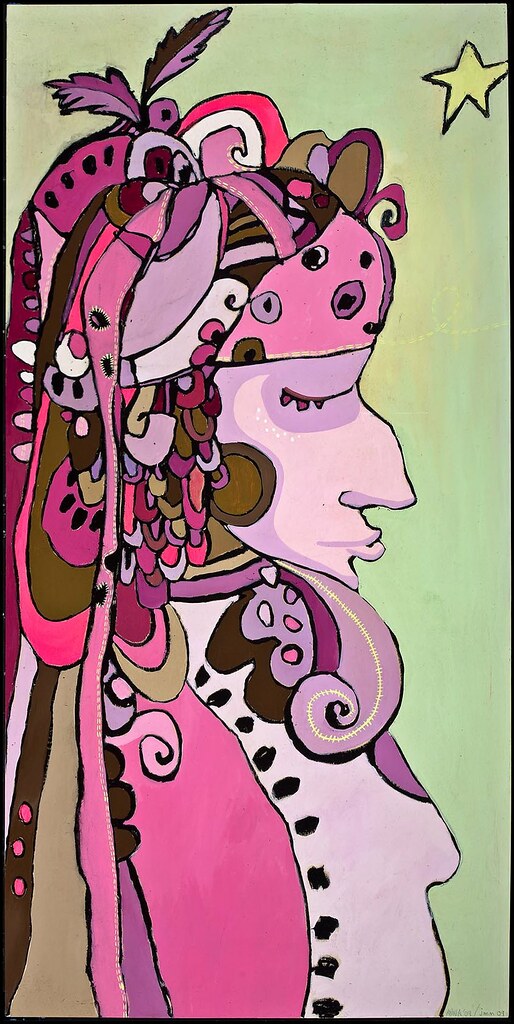 GirliePop girly pop 60x30in oil stick, acrylic paint colla… Flickr