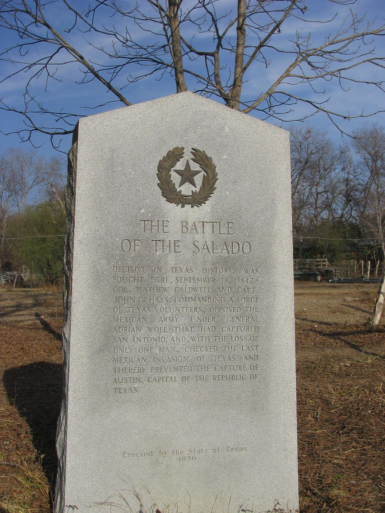 The Battle of Salado Creek Historical Marker Located on Ho… Flickr