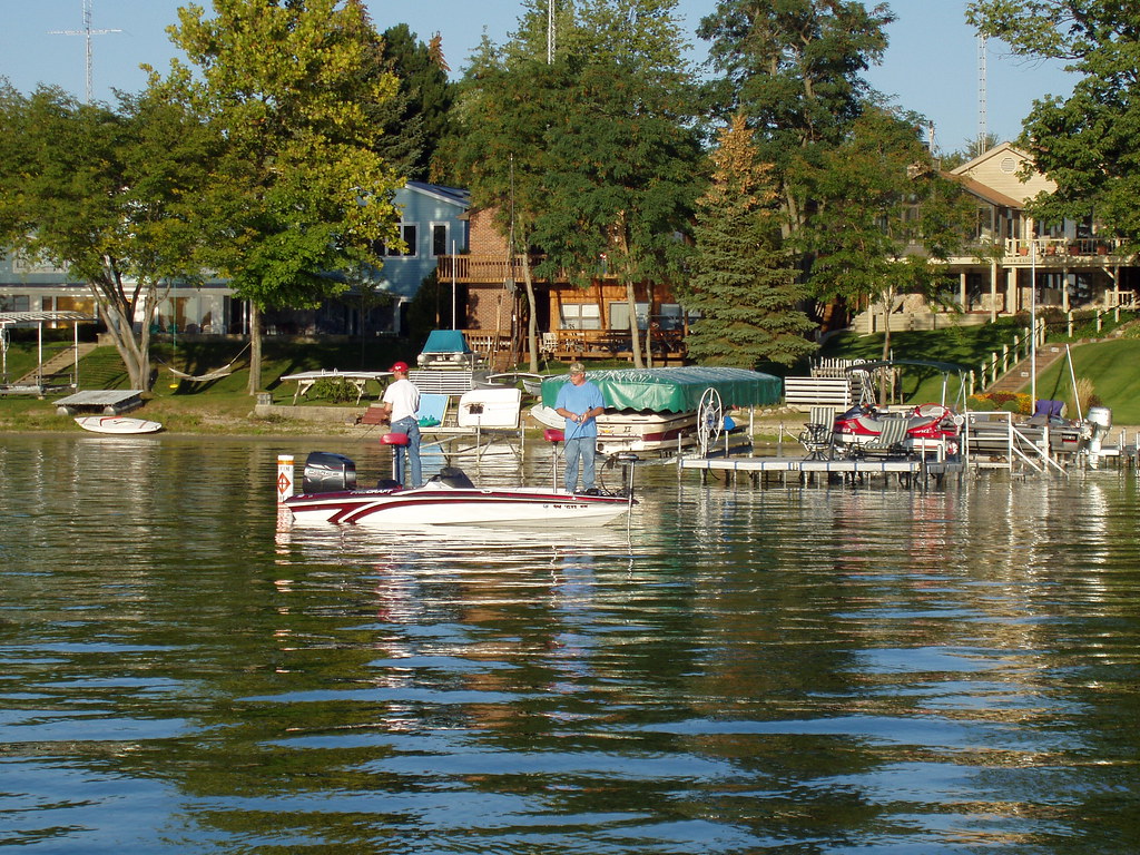 Clear Lake Indiana Fisherman on Clear Lake This is a ver… Flickr
