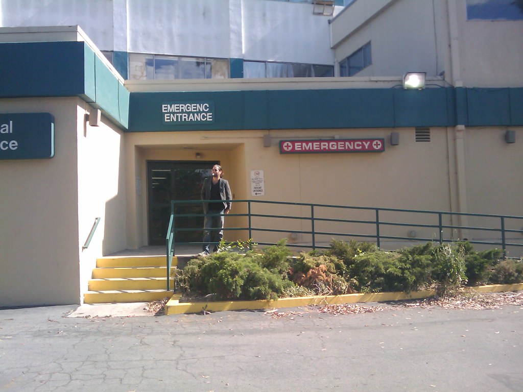 on set of sacred heart hospital for scrubs in noho Flickr